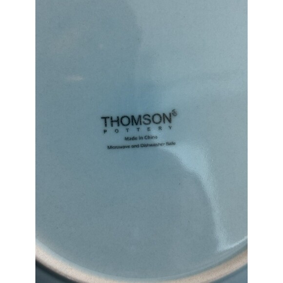 Set 6 Thomson Pottery Vera Haze Blue 8" Rare Pattern Salad/Dessert/Snack Plate - Picture 3 of 6